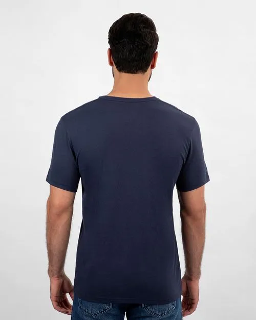 Pack de 3 polos Hombre Cuello V Azul Oxford