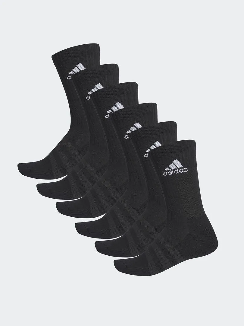 PACK DE 6 PARES DE CALCETINES 'ADIDAS'  NEGRO