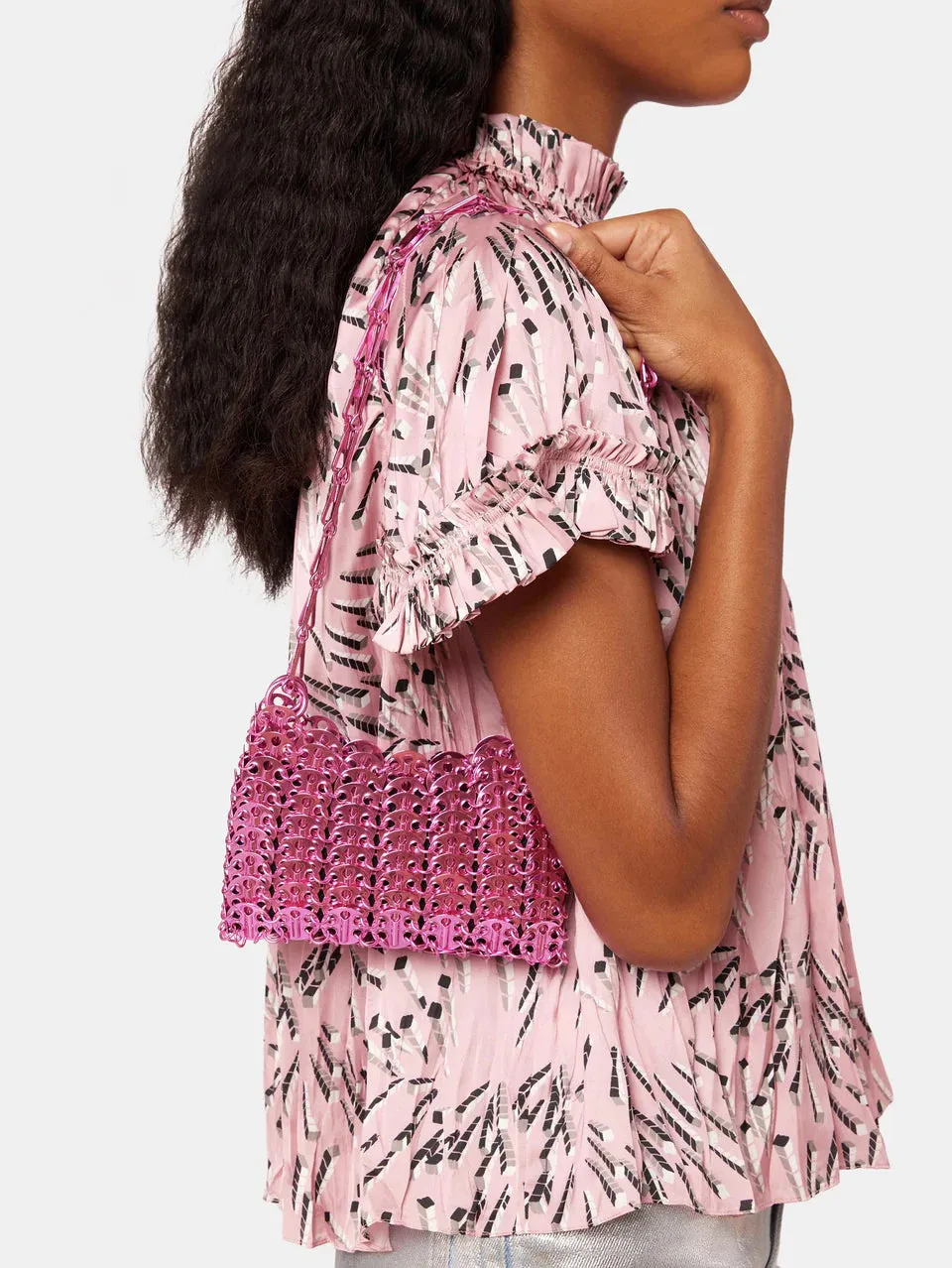 Paco Rabanne 1969 Nano Pochette Fuchsia