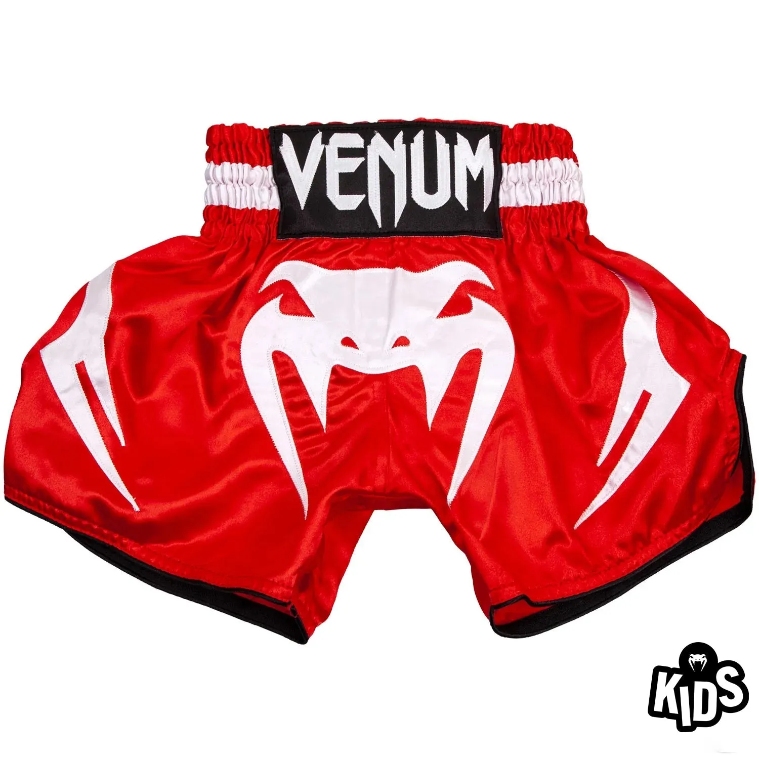 Pantalones Cortos de Muay Thai para Niños – Rojo / Blanco