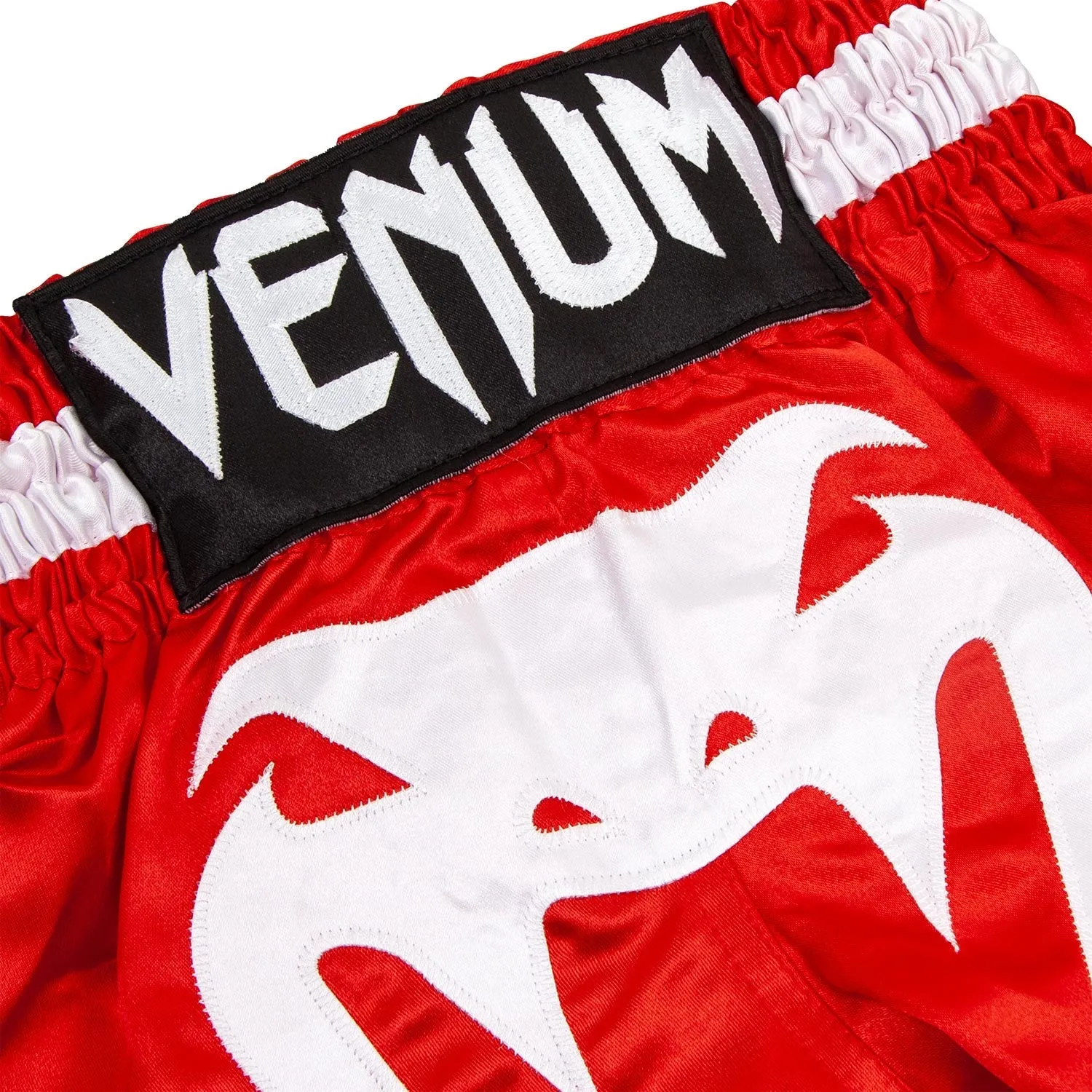 Pantalones Cortos de Muay Thai para Niños – Rojo / Blanco