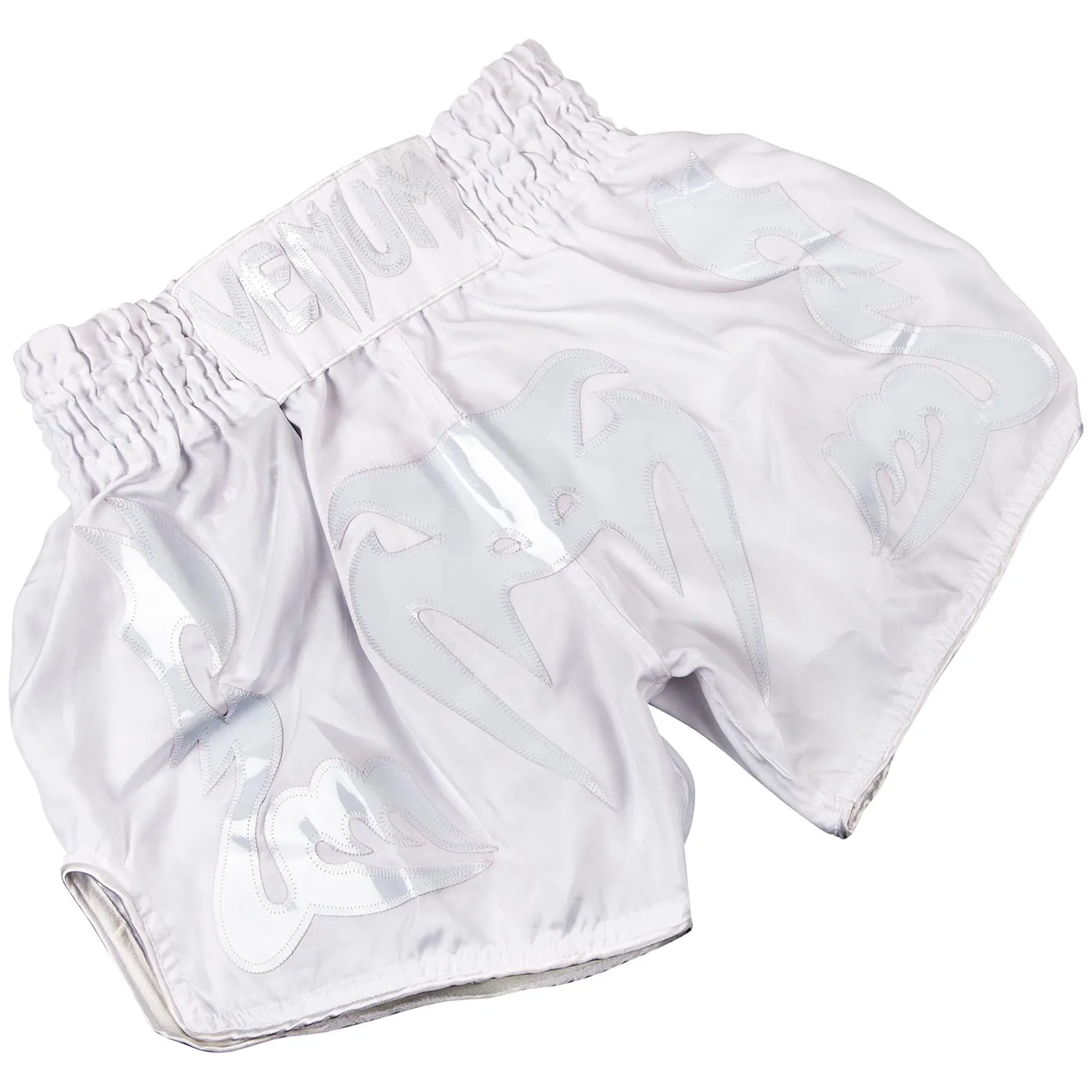 PANTALONES CORTOS DE MUAY THAI VENUM BANGKOK INFERNO   BLANCO/BLANCO