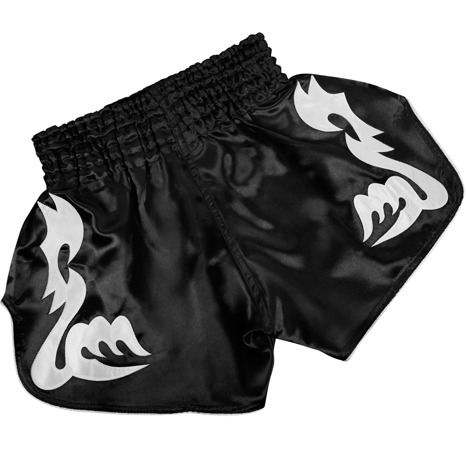 PANTALONES CORTOS DE MUAY THAI VENUM BANGKOK INFERNO  NEGRO/BLANCO
