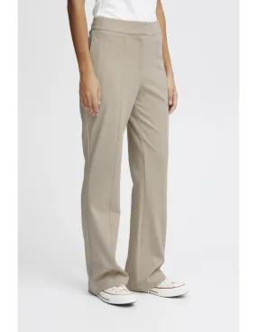 PANTALÓN LARGO FLARE BEIGE ICHI SIMONSE