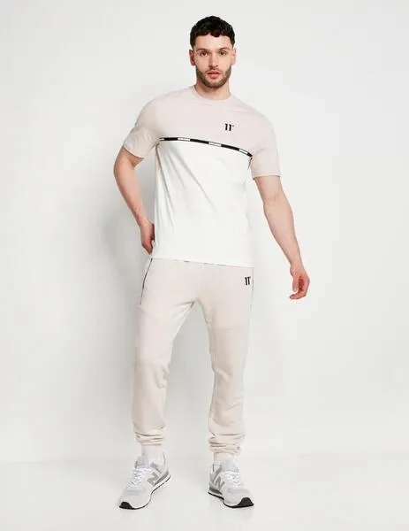 PANTALóN 11 DEGREES CUT & SEW TAPED JOGGERS  COCONUT/ STONE