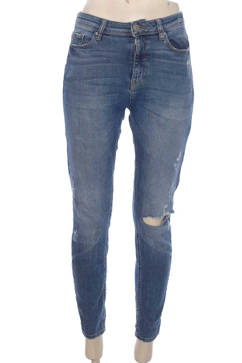 PANTALóN COLOR AZUL  ESPRIT