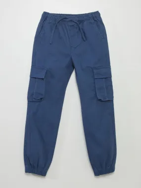 Pantalón con múltiples bolsillos - AZUL