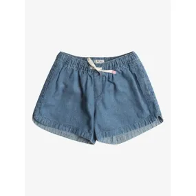 Pantalón Corto Roxy Una Mattina Denim Para Niña