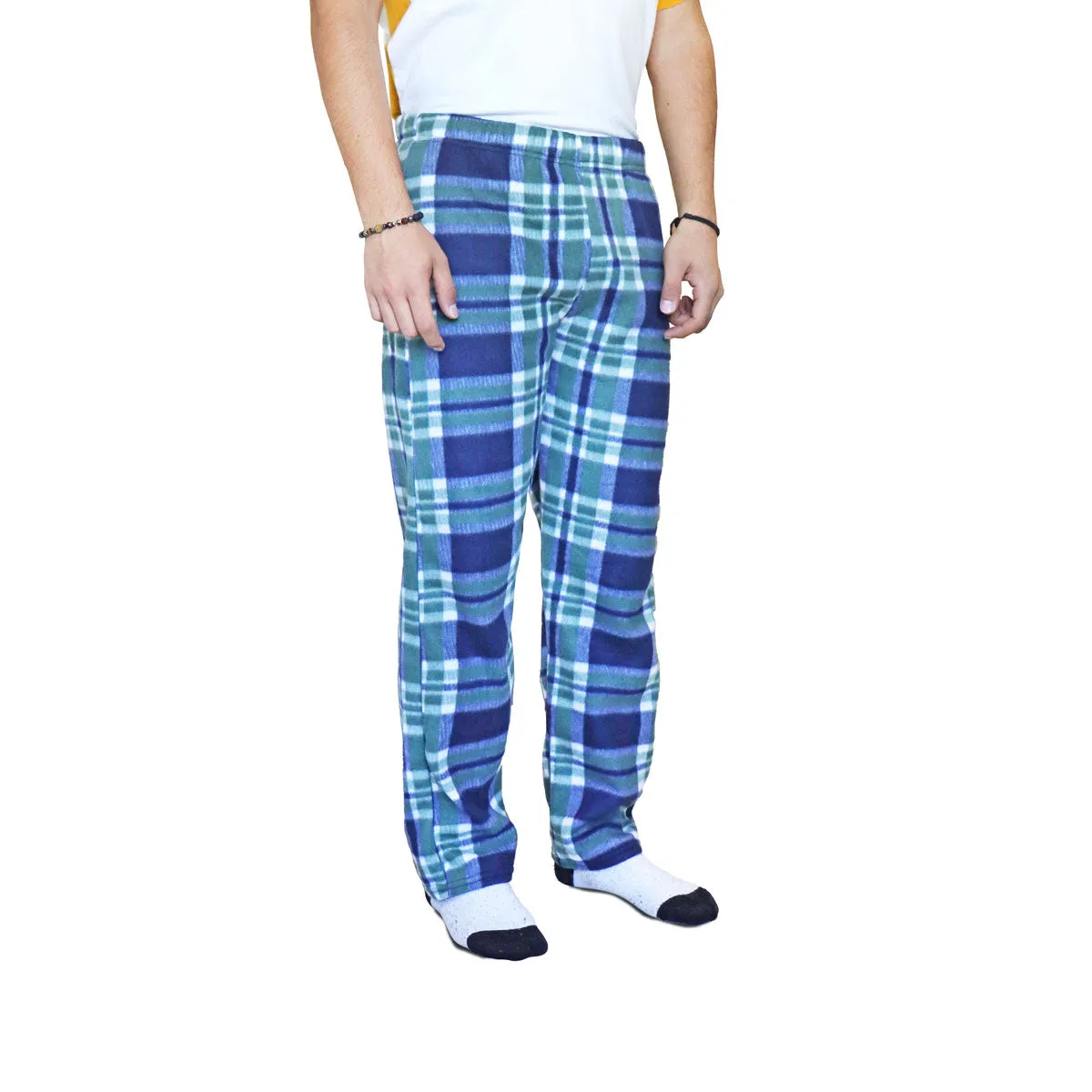 Pantalón de Pijama color Gris con Verde para Caballero