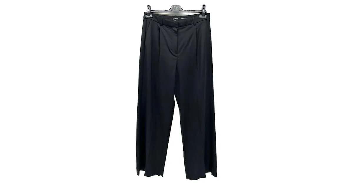 Pantalón J.CREW T.UK 8 Viscosa Negro 