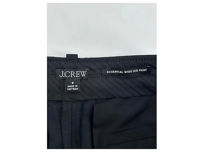 Pantalón J.CREW T.UK 8 Viscosa Negro 