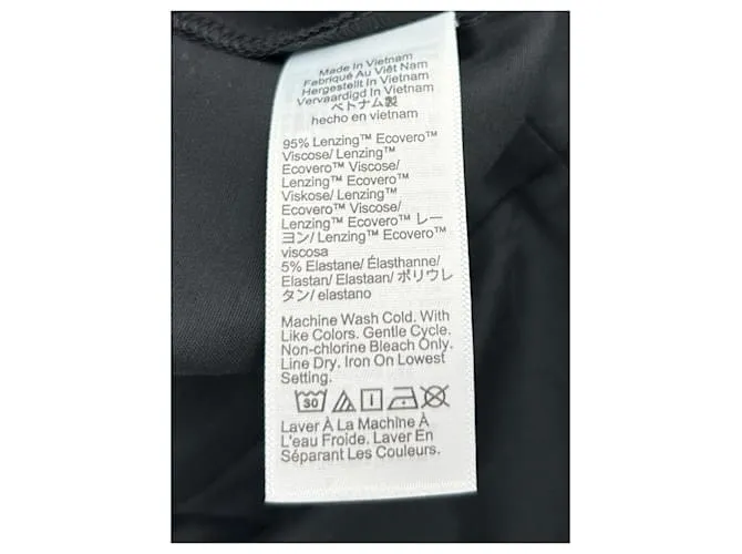 Pantalón J.CREW T.UK 8 Viscosa Negro 