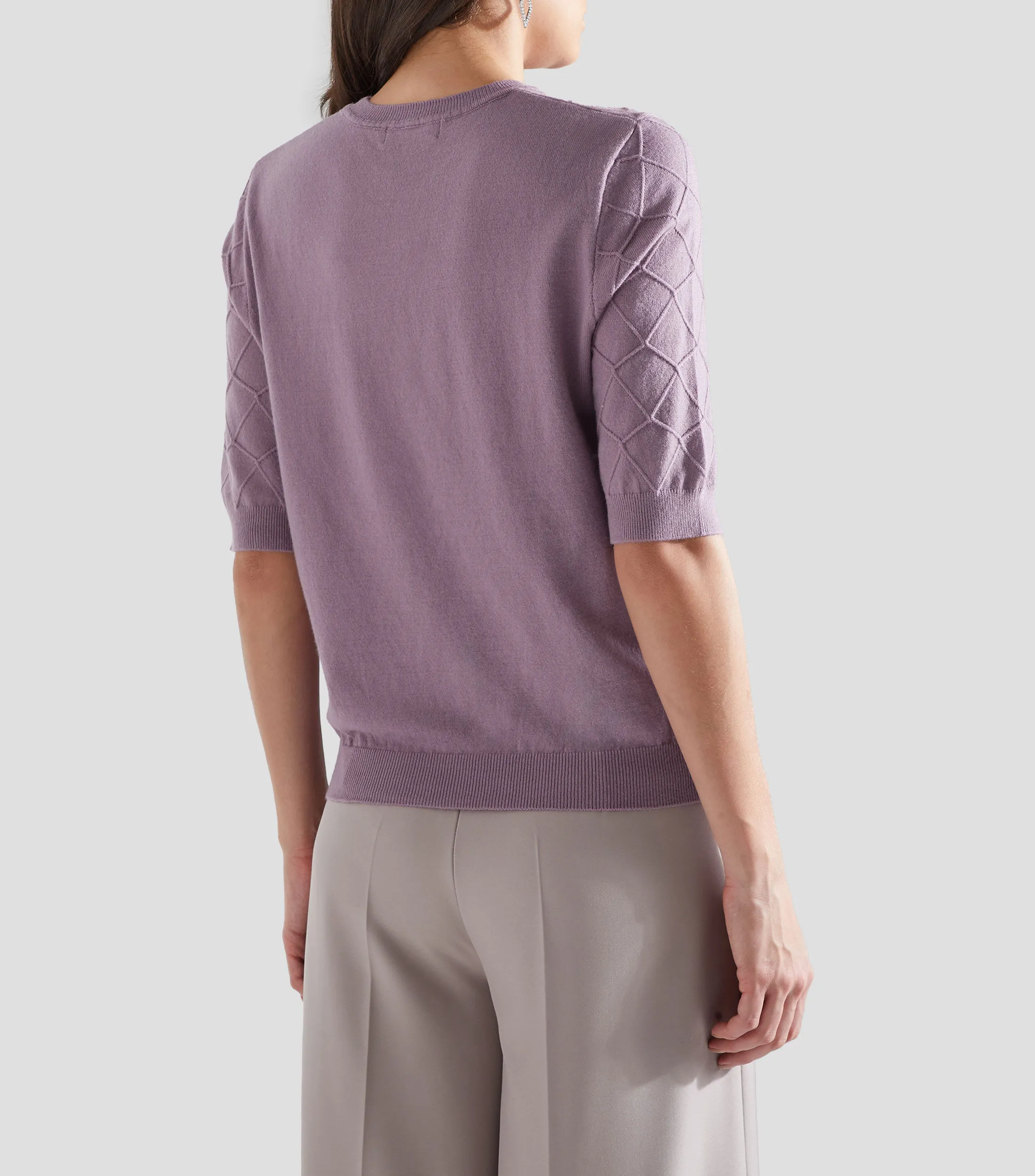 Pertegaz Blusa con Rombos Manga Corta Mujer