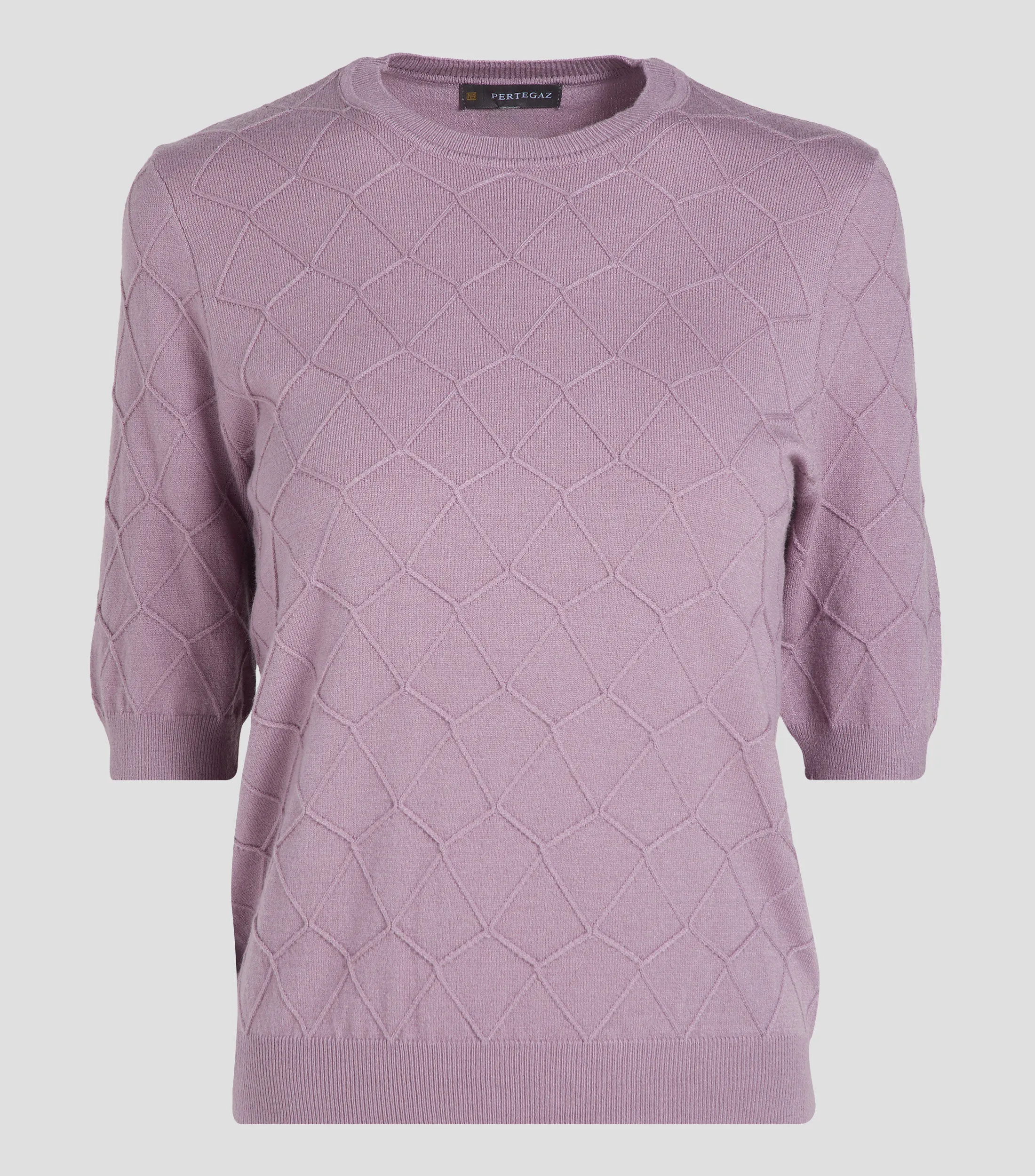 Pertegaz Blusa con Rombos Manga Corta Mujer