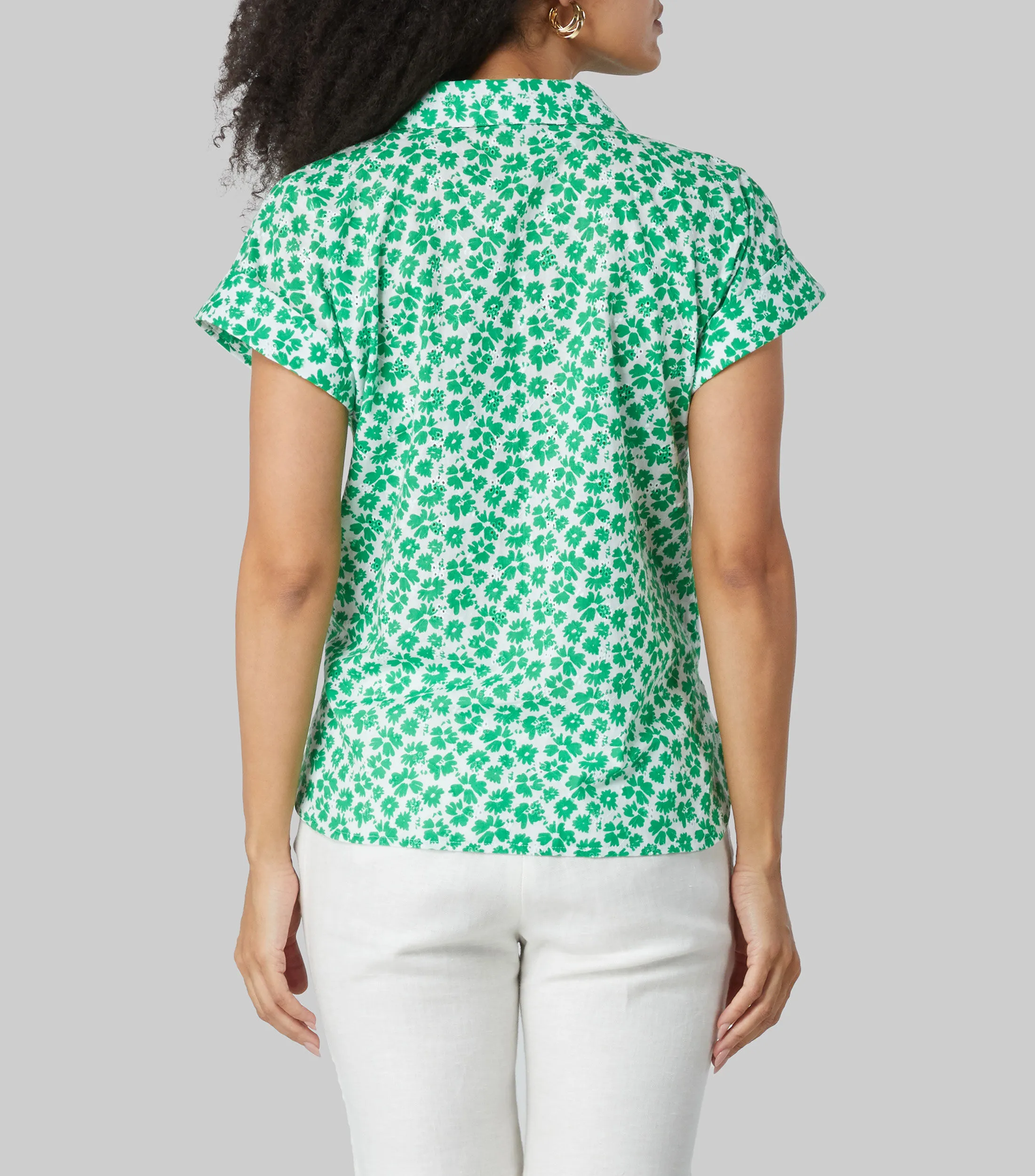 Pertegaz Blusa estampada con manga corta Mujer
