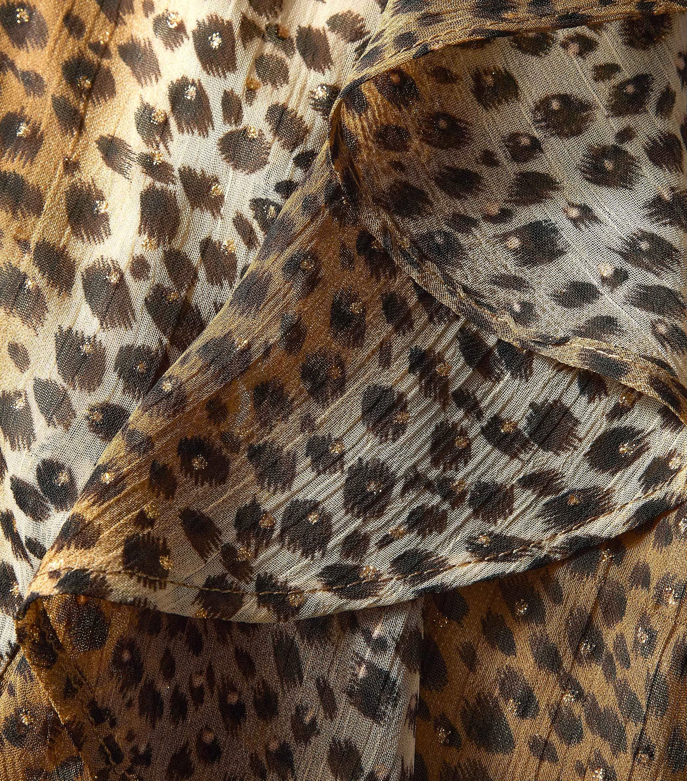 Pertegaz Vestido largo con manga 3,4 animalprint Mujer