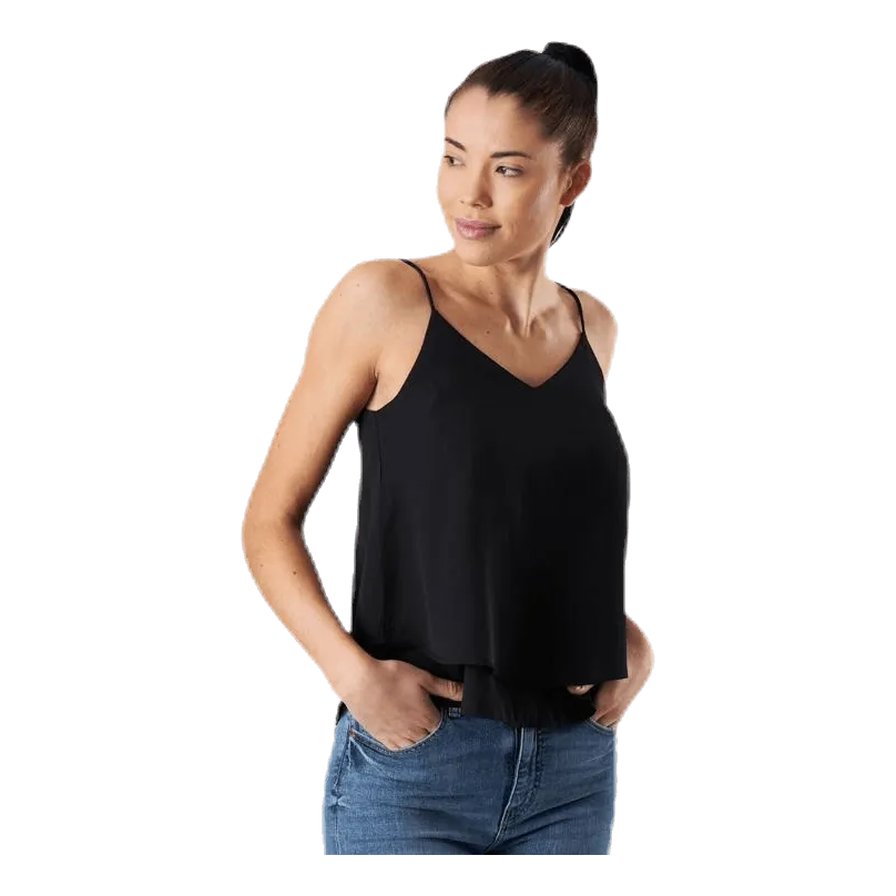 Pieces Bodil Slip Top Black