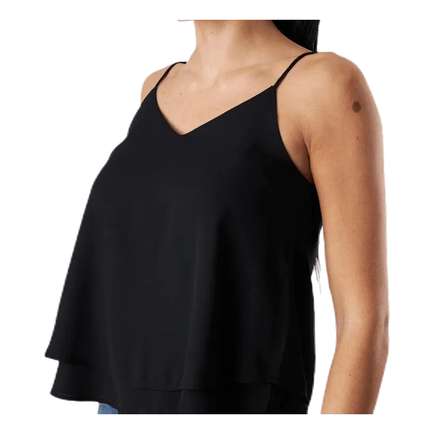 Pieces Bodil Slip Top Black