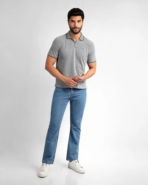 Polo Cuello Camisa Hombre Ashyto Azul Náutico