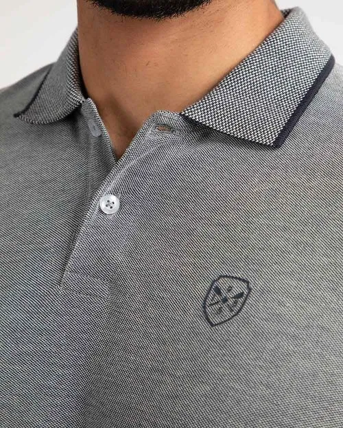 Polo Cuello Camisa Hombre Ashyto Azul Náutico