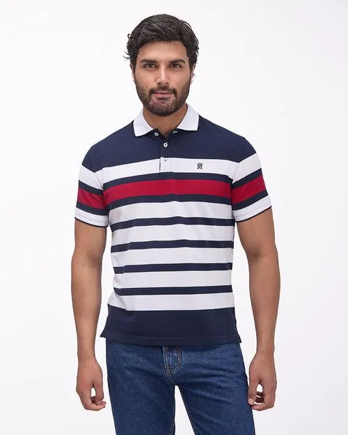 Polo Cuello Camisa Hombre Saylor Azul
