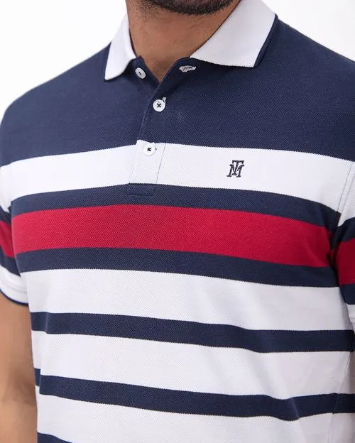 Polo Cuello Camisa Hombre Saylor Azul