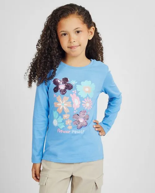 Polo Niña Mariamanda Azul Victoria