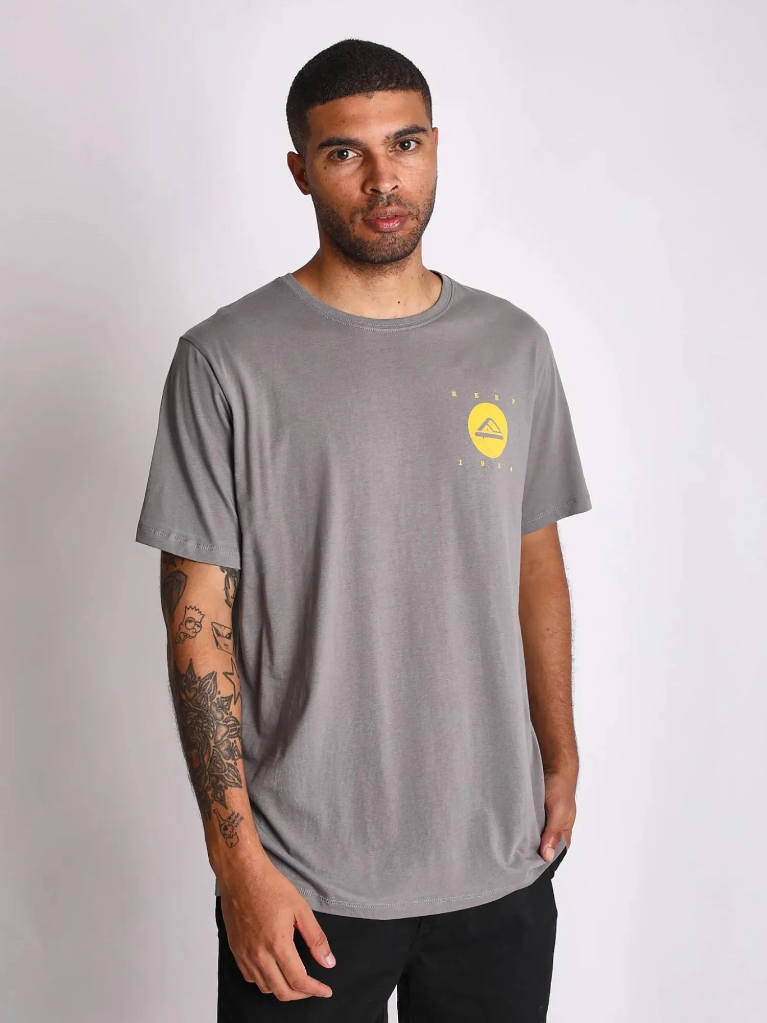 Polo para Hombre REEF CLASSIC REEF RACKED TEE STL GRY