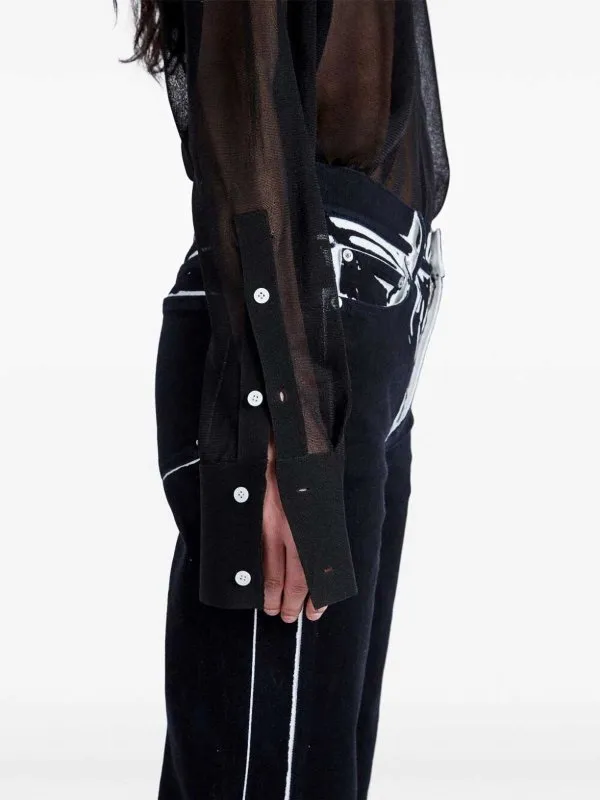 PROENZA SCHOULER TOP  NEGRO