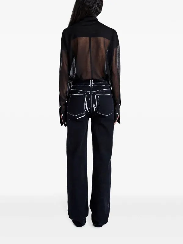 PROENZA SCHOULER TOP  NEGRO