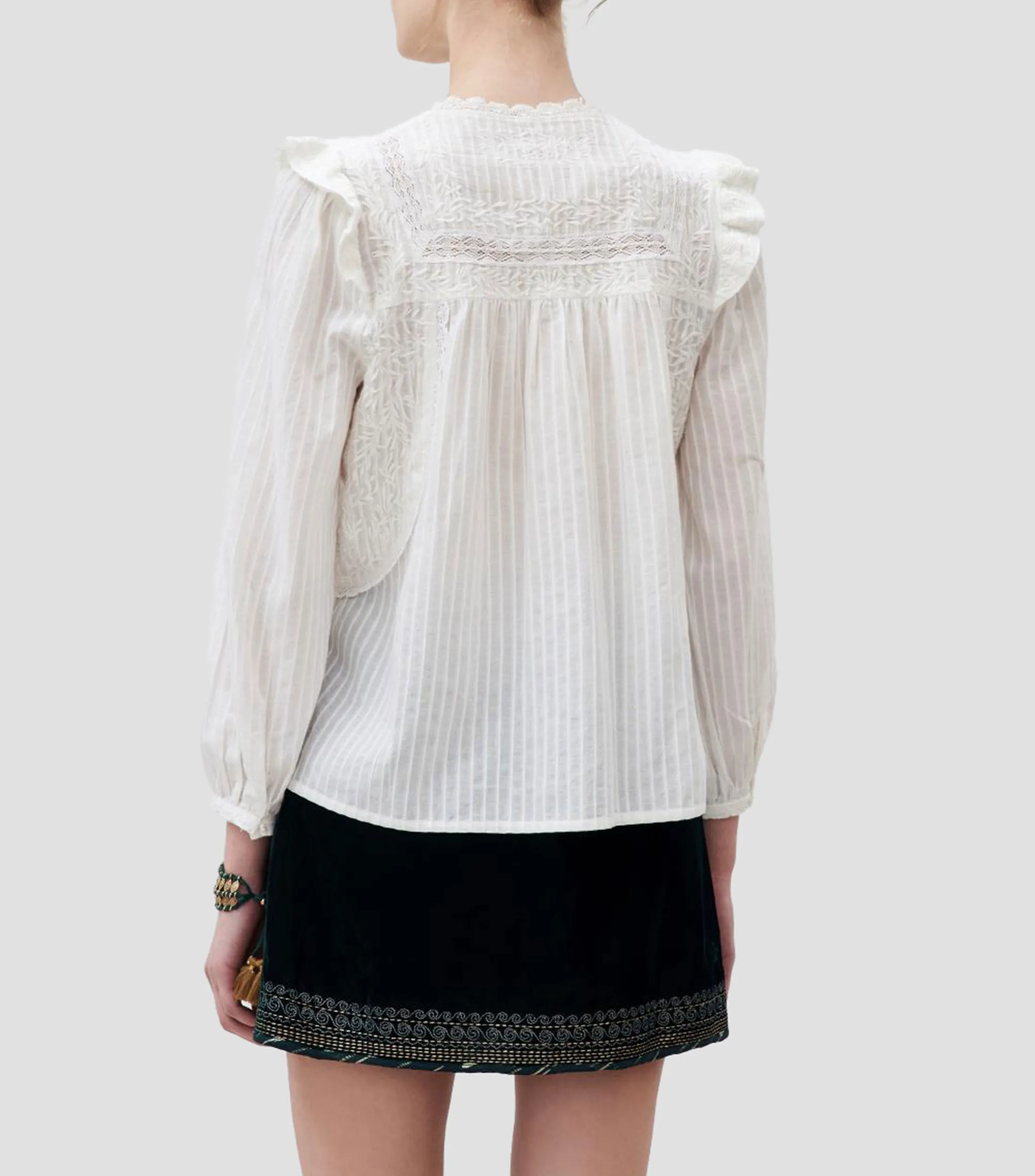 Rapsodia Blusa rayas manga larga Mujer