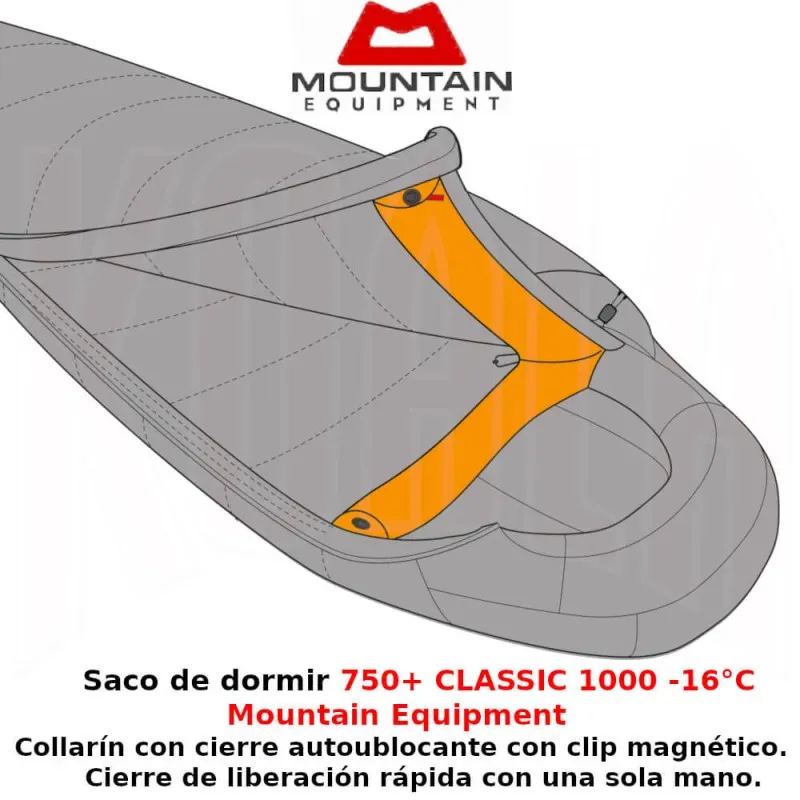 SACO DE DORMIR CLASSIC 1000 MUJER 16°C MOUNTAIN EQUIPMENT