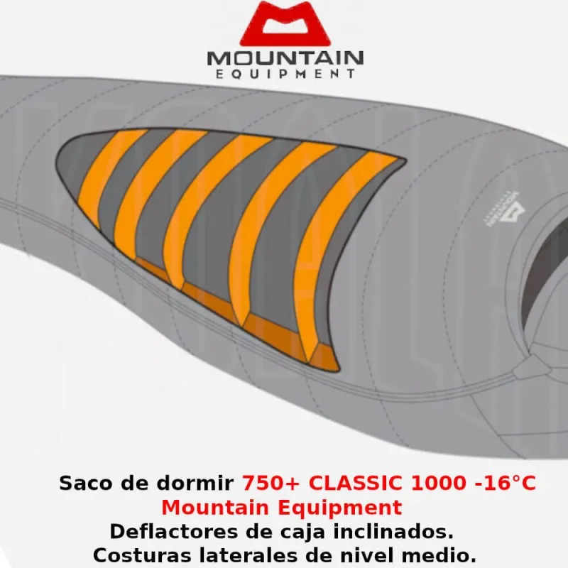SACO DE DORMIR CLASSIC 1000 MUJER 16°C MOUNTAIN EQUIPMENT