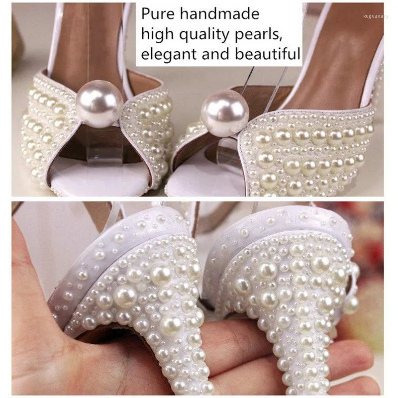 SANDALIAS 2024 TACONES DE PERLAS HECHAS A MANO PEEPTOE FAIRY DRESS VESTIDO DE NOVIA BRIDAL STILETTO STILETTO