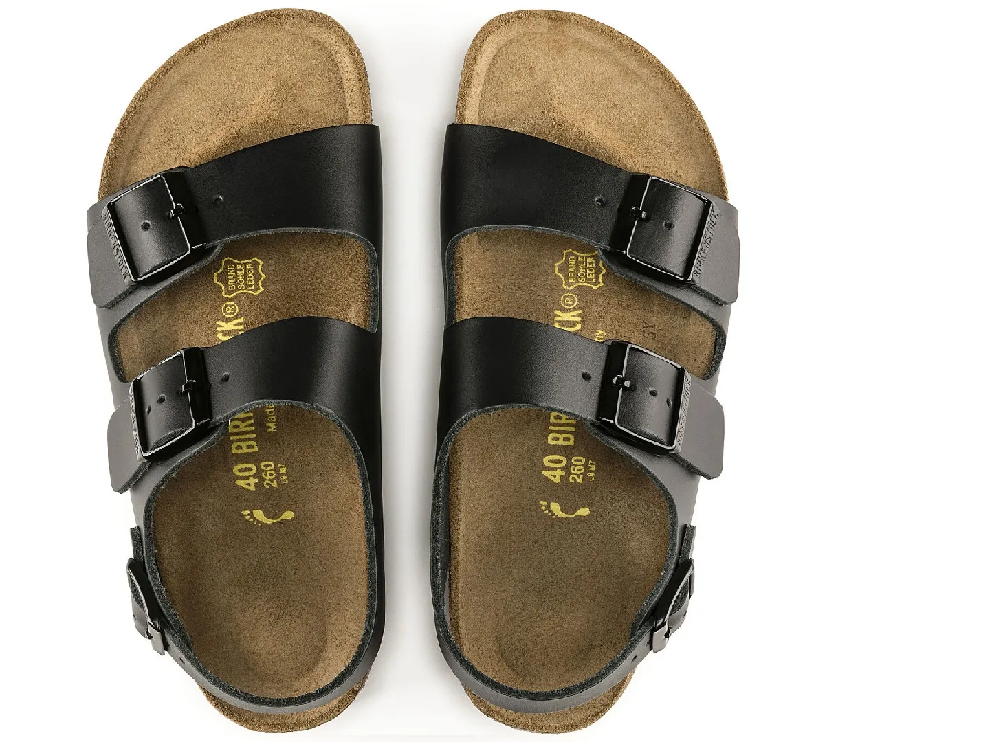 Sandalias Birkenstock Milano Negro Para Hombre