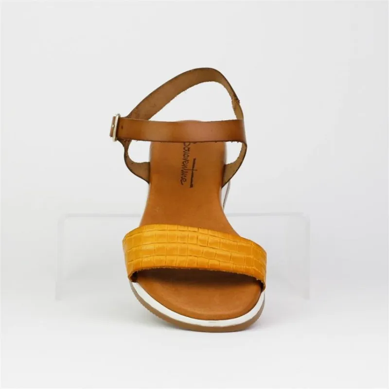 SANDALIAS DE MUJER BONAVENTURE K200 MOSTAZABELLOTA