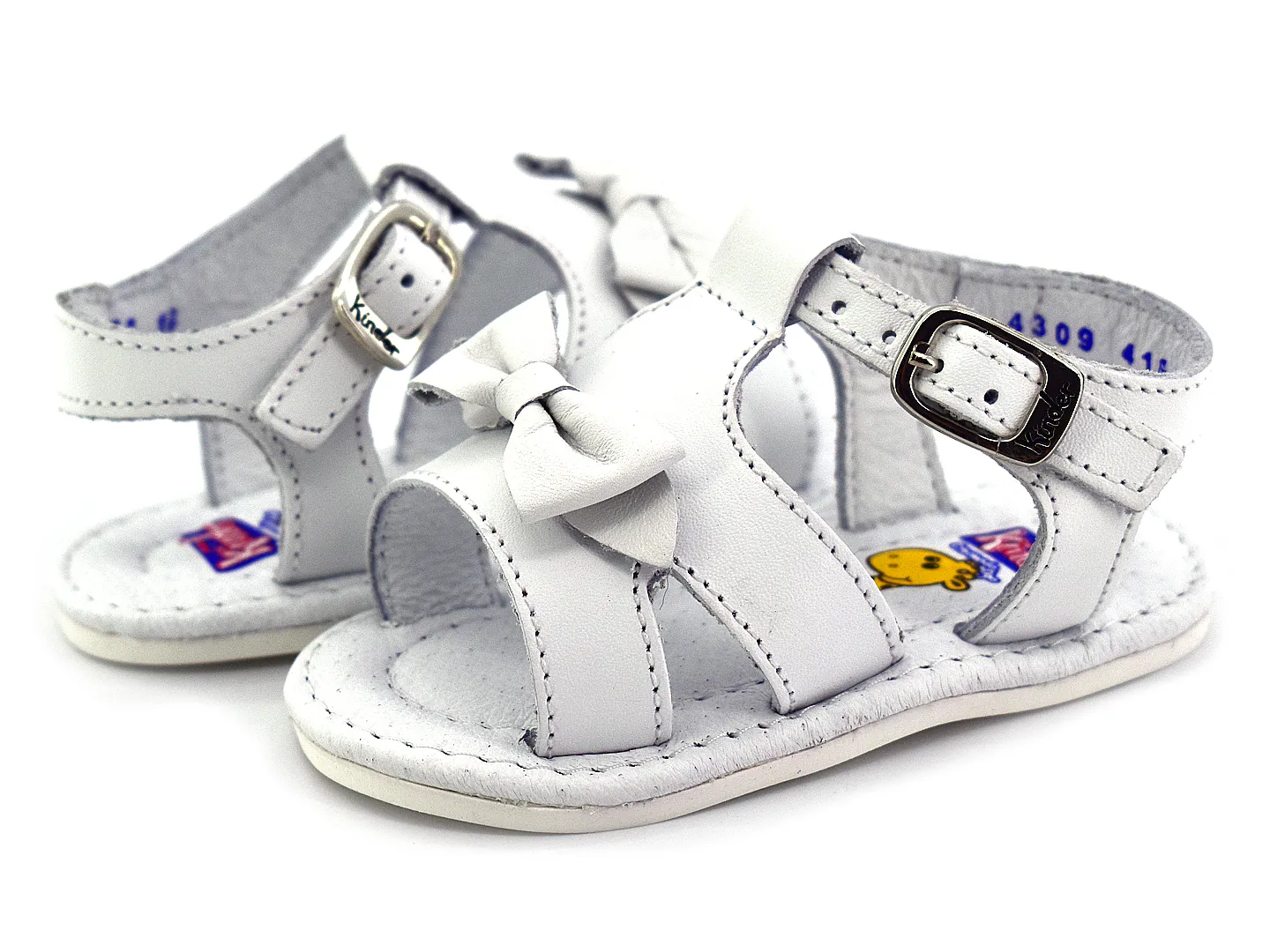 Sandalias Kinder 4309 Blanco Para Bebe