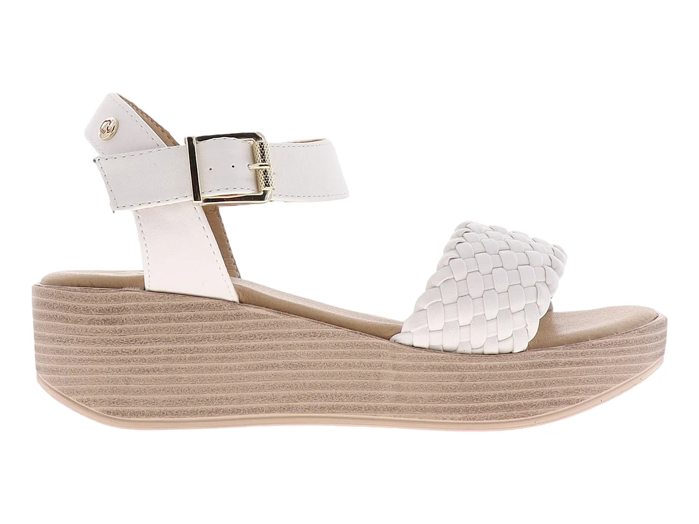 Sandalias Nomadas 10847 Blanco Para Mujer