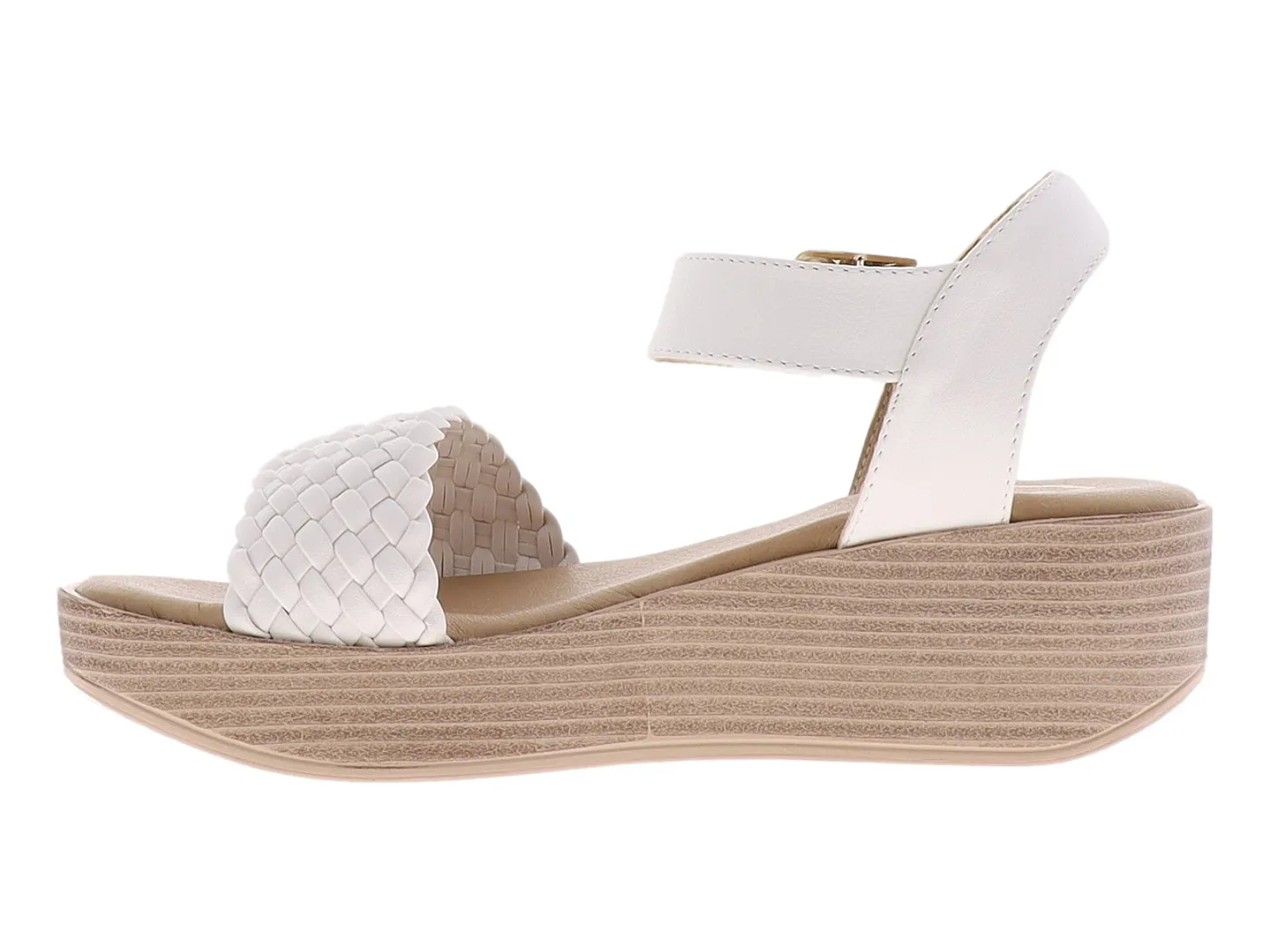 Sandalias Nomadas 10847 Blanco Para Mujer
