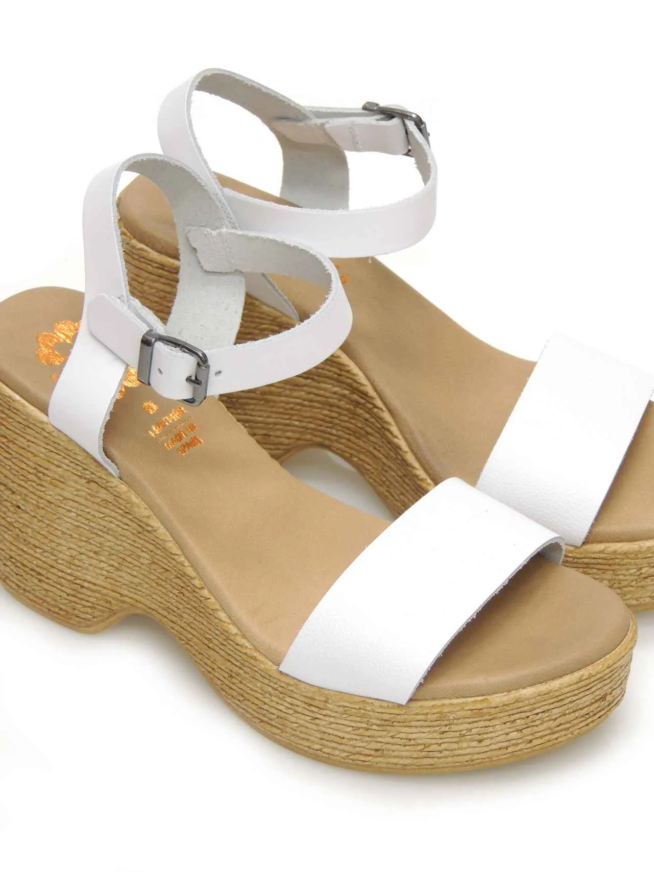 SANDALIAS PLATAFORMA PORRONET 2992014 PIEL BLANCO