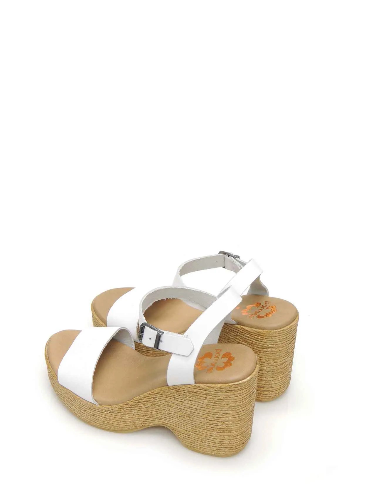 SANDALIAS PLATAFORMA PORRONET 2992014 PIEL BLANCO