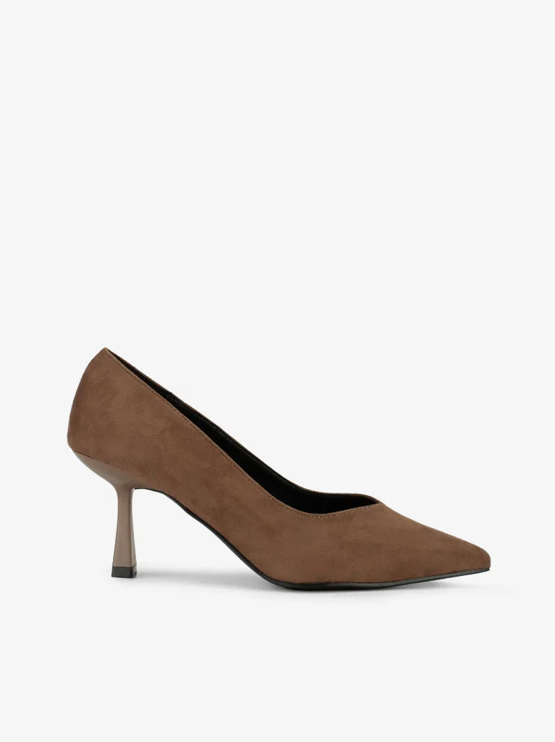 SAPATO PUMP DE SALTO COM FORMA PONTIAGUDA