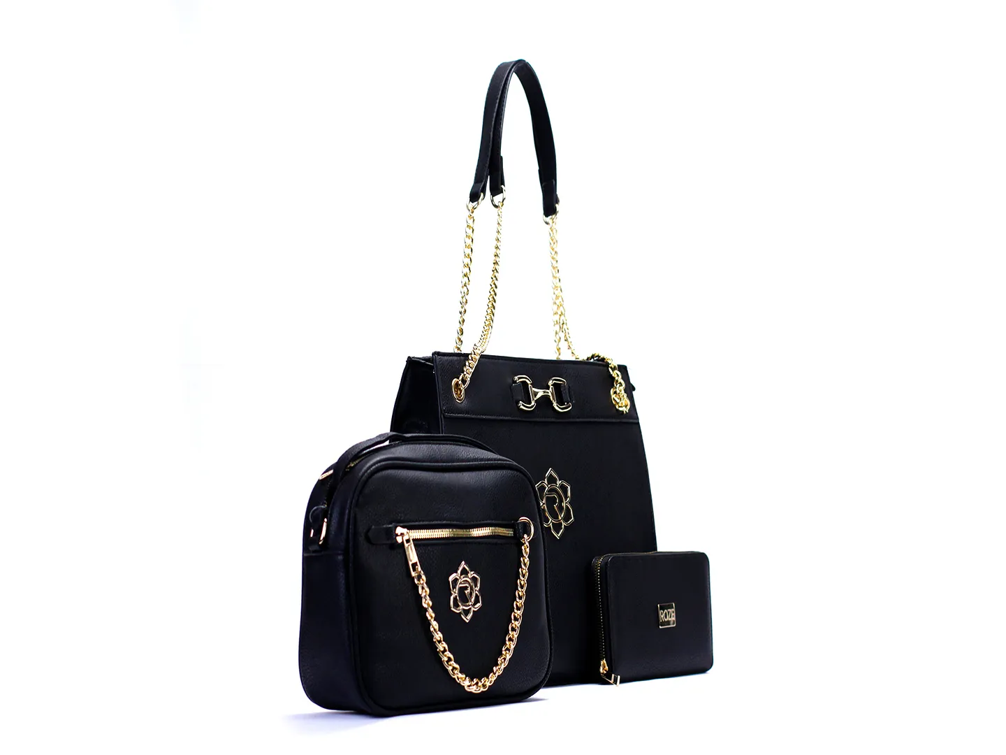 Set Bolsas Roze 22510 Color Negro