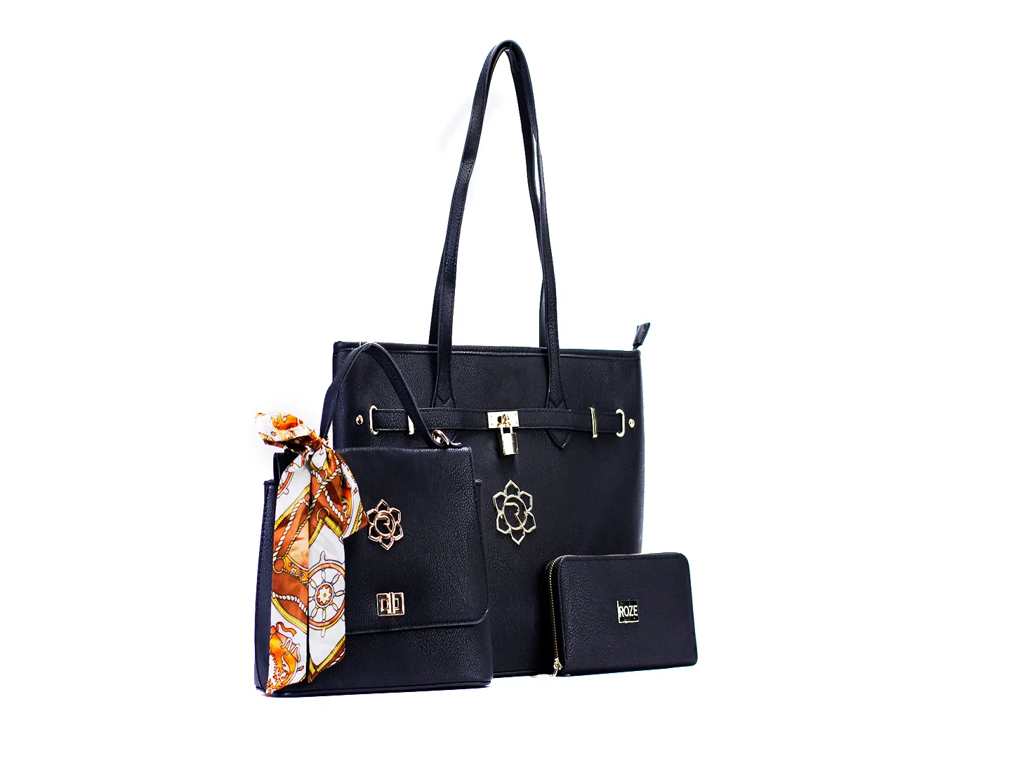 Set Bolsas Roze 22622 Color Negro