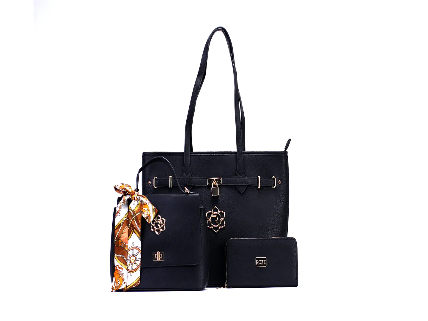 Set Bolsas Roze 22622 Color Negro