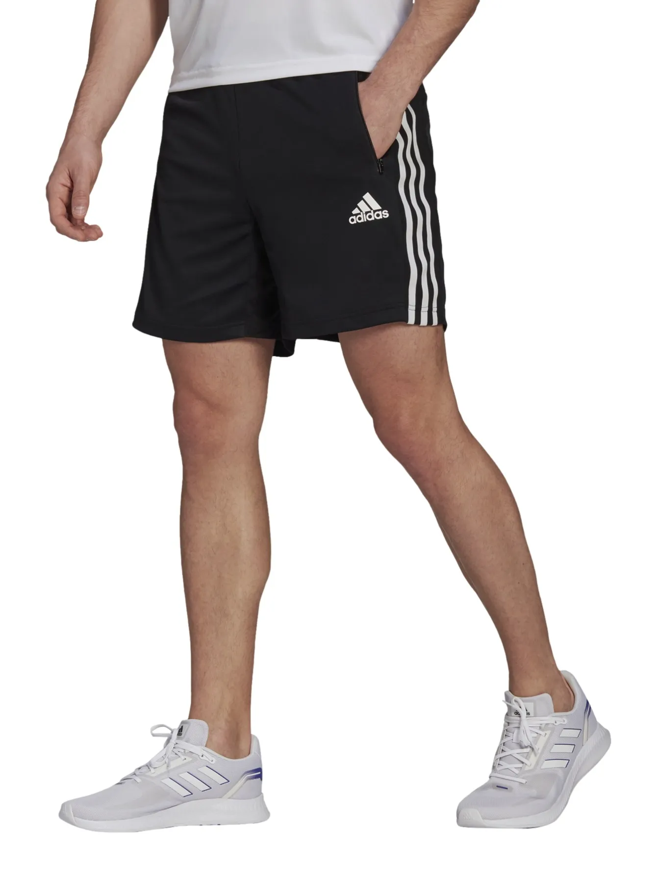 Short Adidas Aeroready 3 Franjas Para Hombre