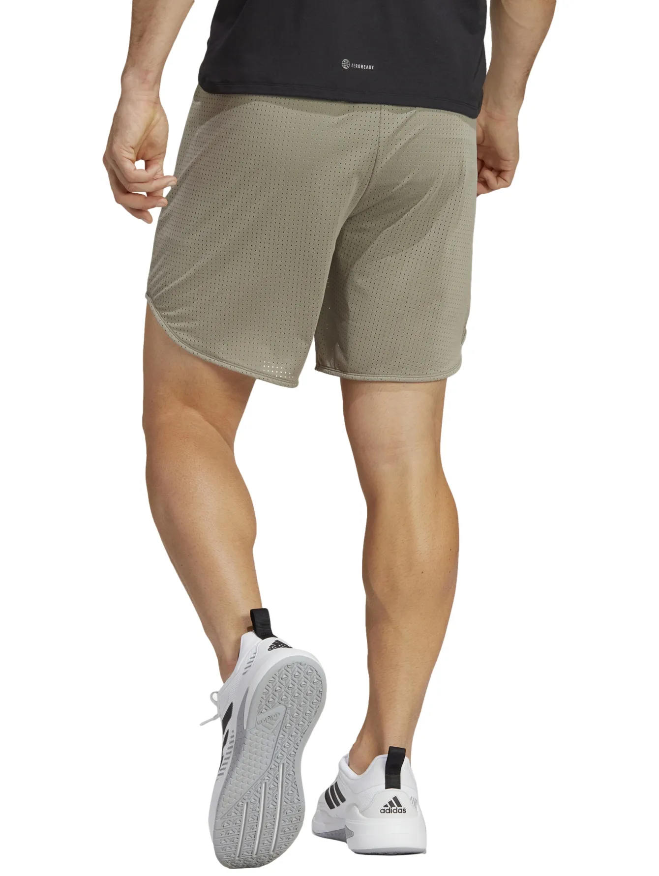 Short Adidas Hiit Mesh Gris Para Hombre