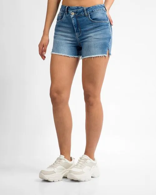 Short Mujer Sofia Azul Medio