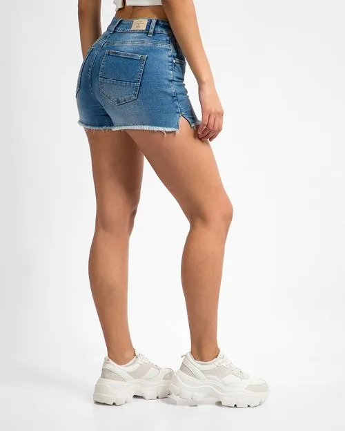 Short Mujer Sofia Azul Medio