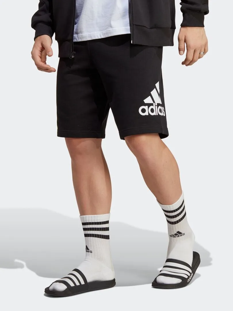 SHORT 'ADIDAS' CON LOGO  NEGRO